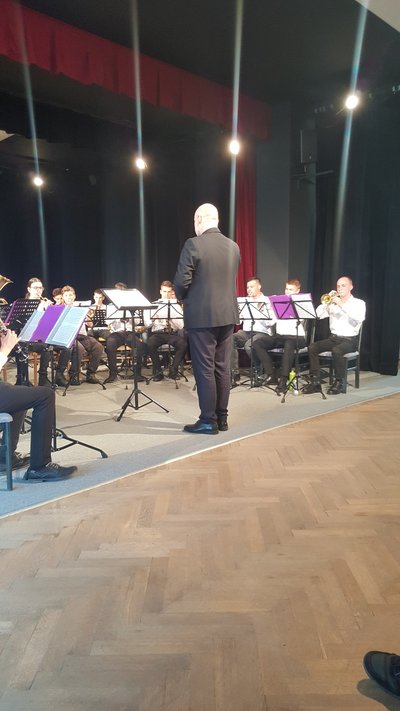 Školní dechový orchestr ZUŠ Ořechov - TAŠKAŘÍCI  -  pedagogické vedení MgA. František Kříž. Foto Irena Pšeničková