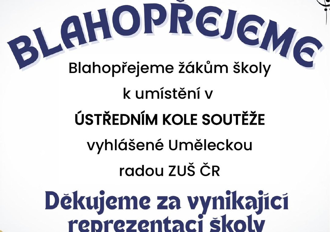 Blahopřejeme žákům školy
