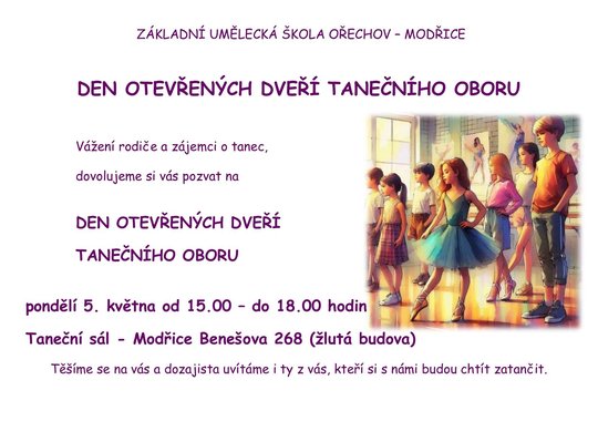 Den otevřených dveří tanečního oboru