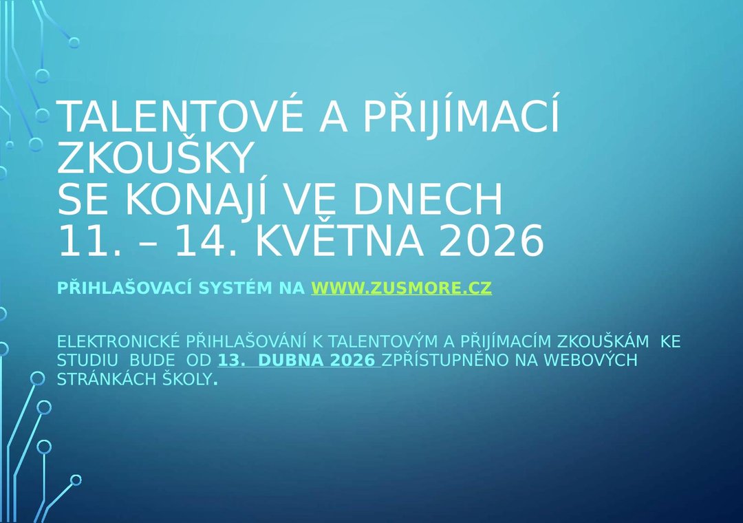 Talentové a přijímací zkoušky