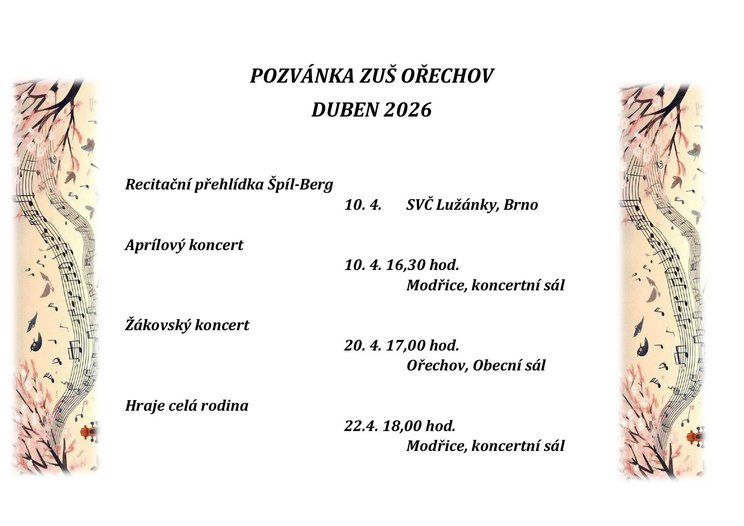 POZVÁNKA duben 2026