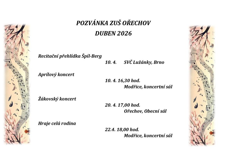 POZVÁNKA duben 2026