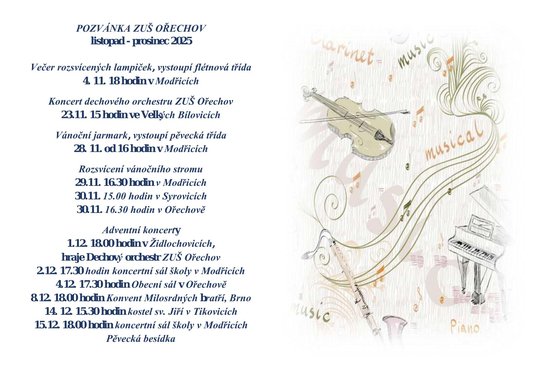 Pozvánka listopad - prosinec 2025
