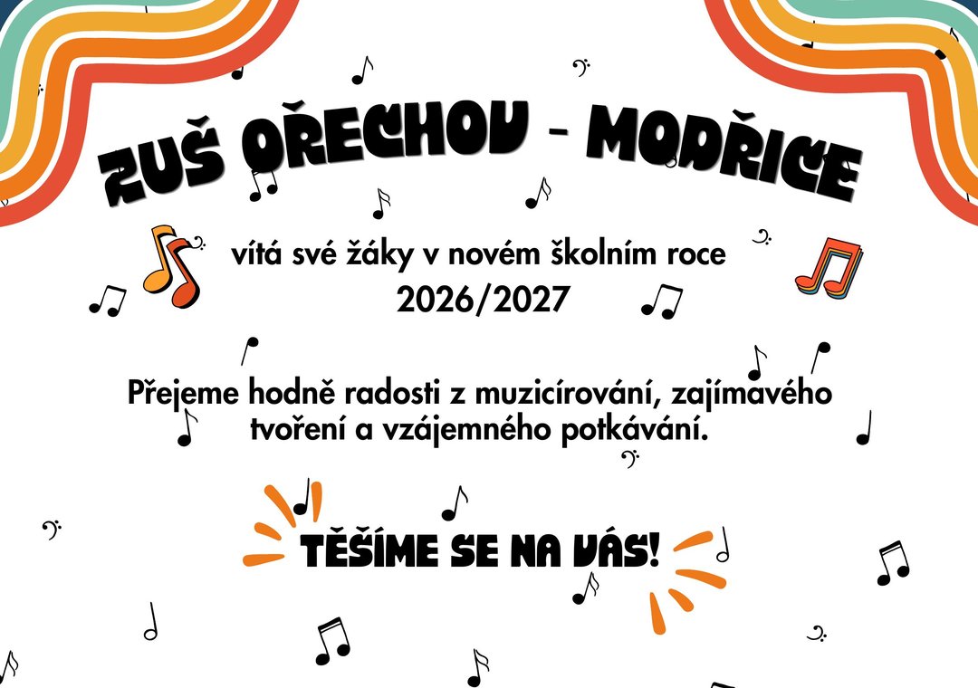 Vítáme Vás v novém školním roce 2026/2027