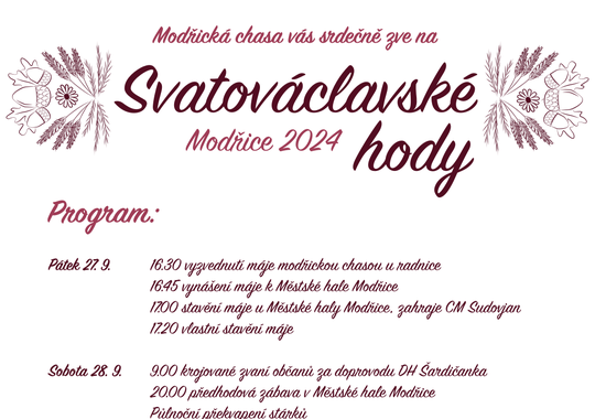 Svatováclavské hody Modřice 2024