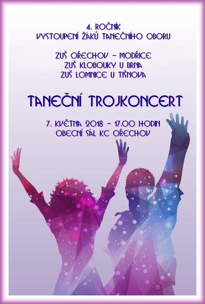 Taneční trojkoncert 2018 - Ořechov, obrázek laskavě poskytl "Created by Kjpargeter - Freepik.com"
