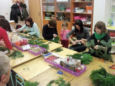 Vánoční tvoření 2012, foto Irena Pšeničková